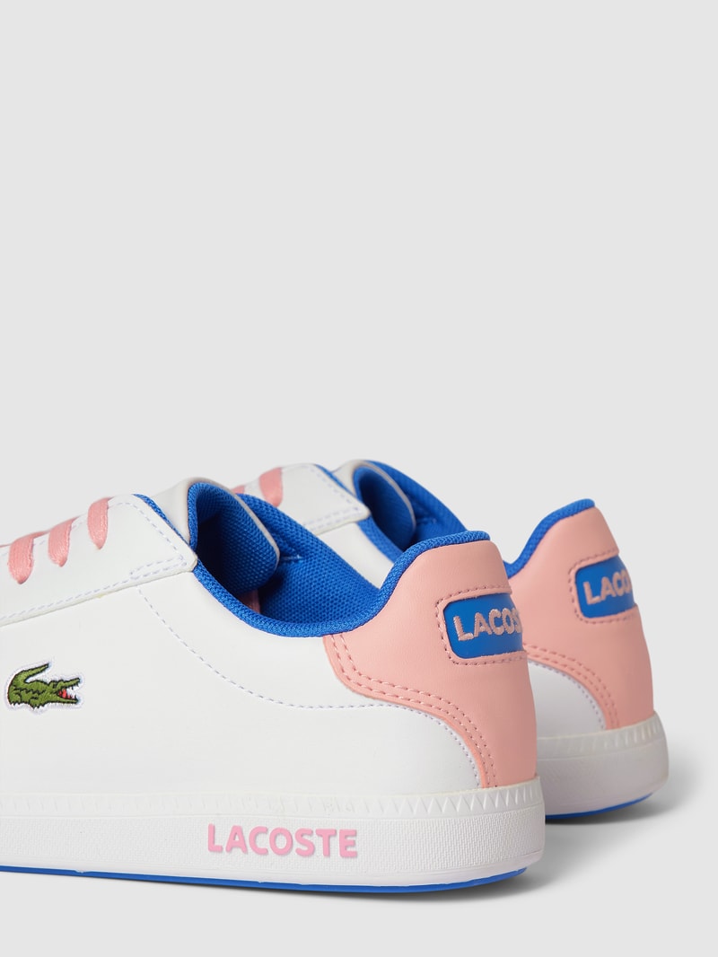 Sneaker mit Logo-Stickerei in weiß