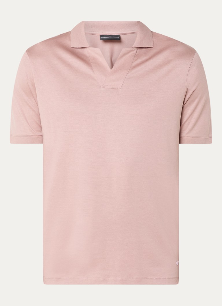 Polokošeľa Emporio Armani Regular fit zo zmesi lyocellu