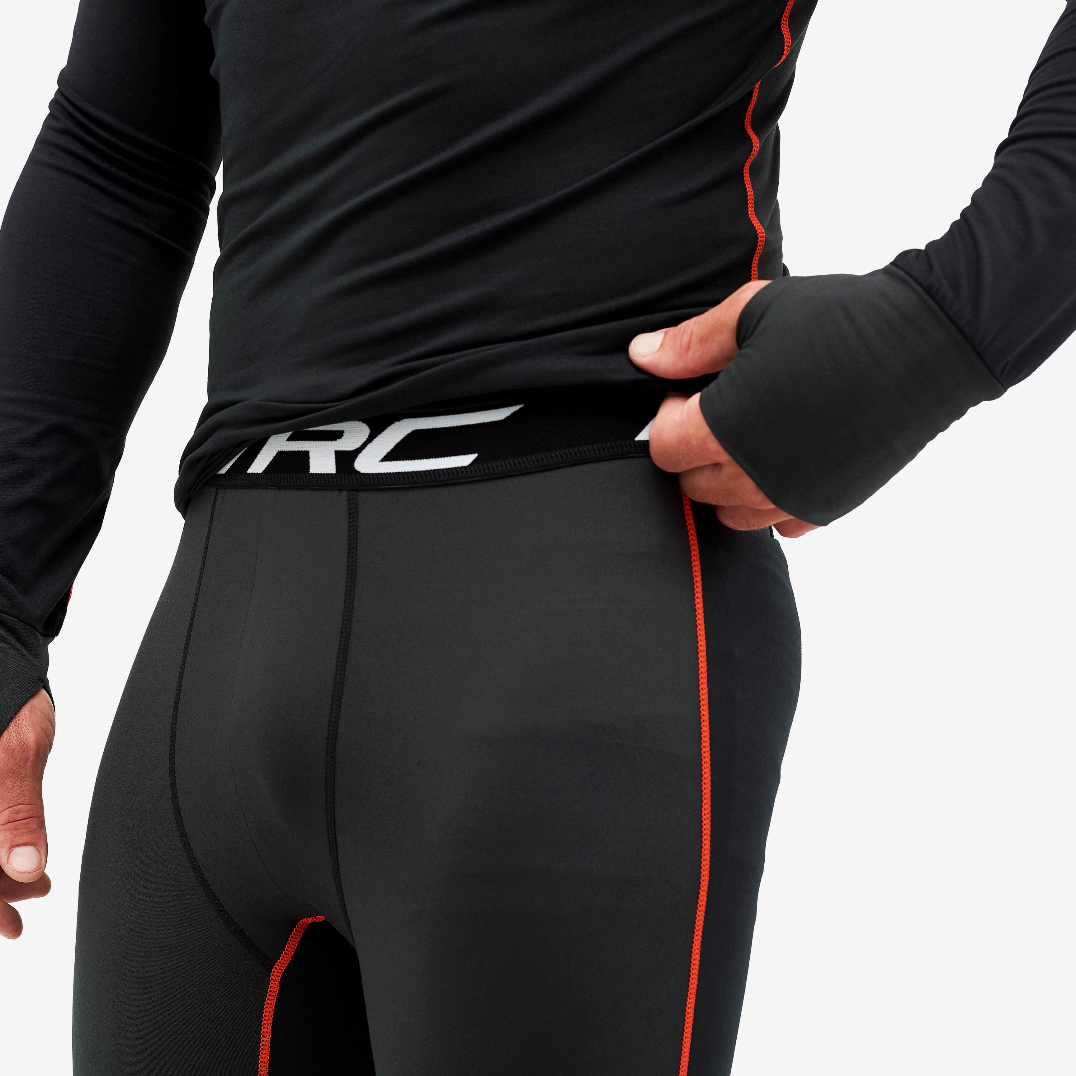 Sneaky Balaclava Base Layer Set Homme Black/Flame