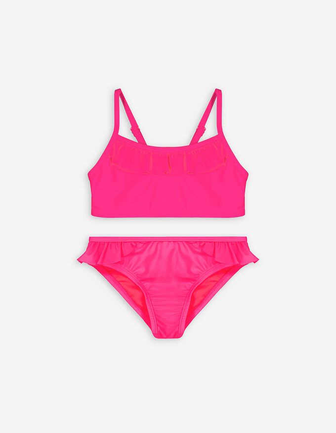 Set aus Bikinitop und Bikinislip - Volants