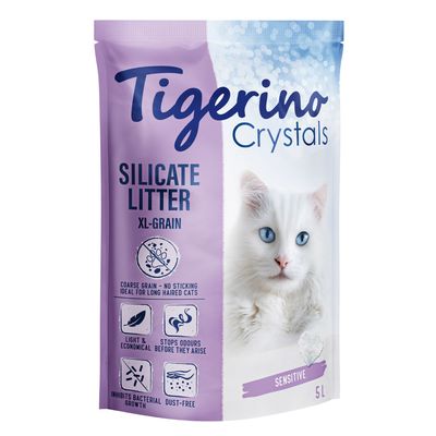 Tigerino Crystals XL-Grain Sensitive Katzenstreu – parfümfrei
