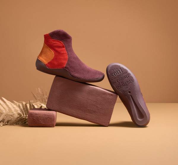 KAPSL Stiefelette - Vino/Kombi
