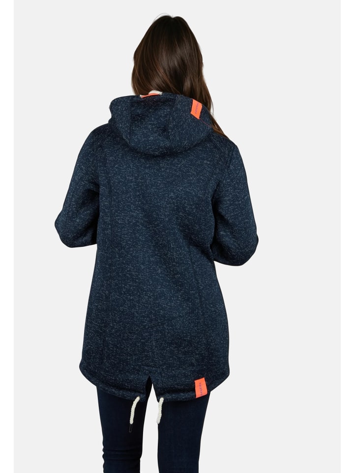 Salzhaut Strickfleecemantel Tärgern in Navy günstig kaufen