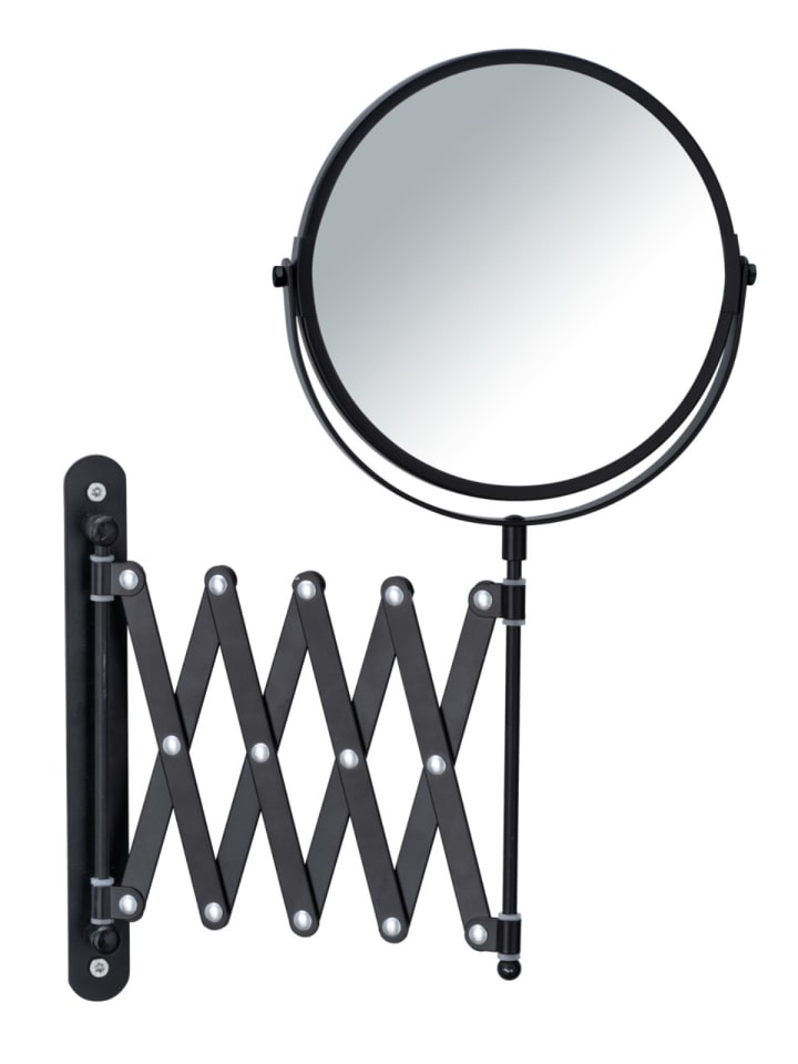 Wenko Kosmetik-Wandspiegel Teleskop Exclusiv Schwarz in Schwarz günstig kaufen onesize