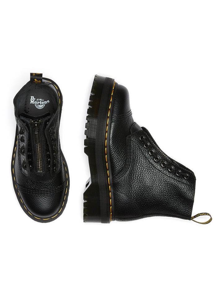 Dr. Martens Leder-Boots in Schwarz günstig kaufen