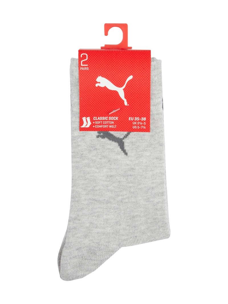 Socken im 2er-Pack in hellgrau meliert