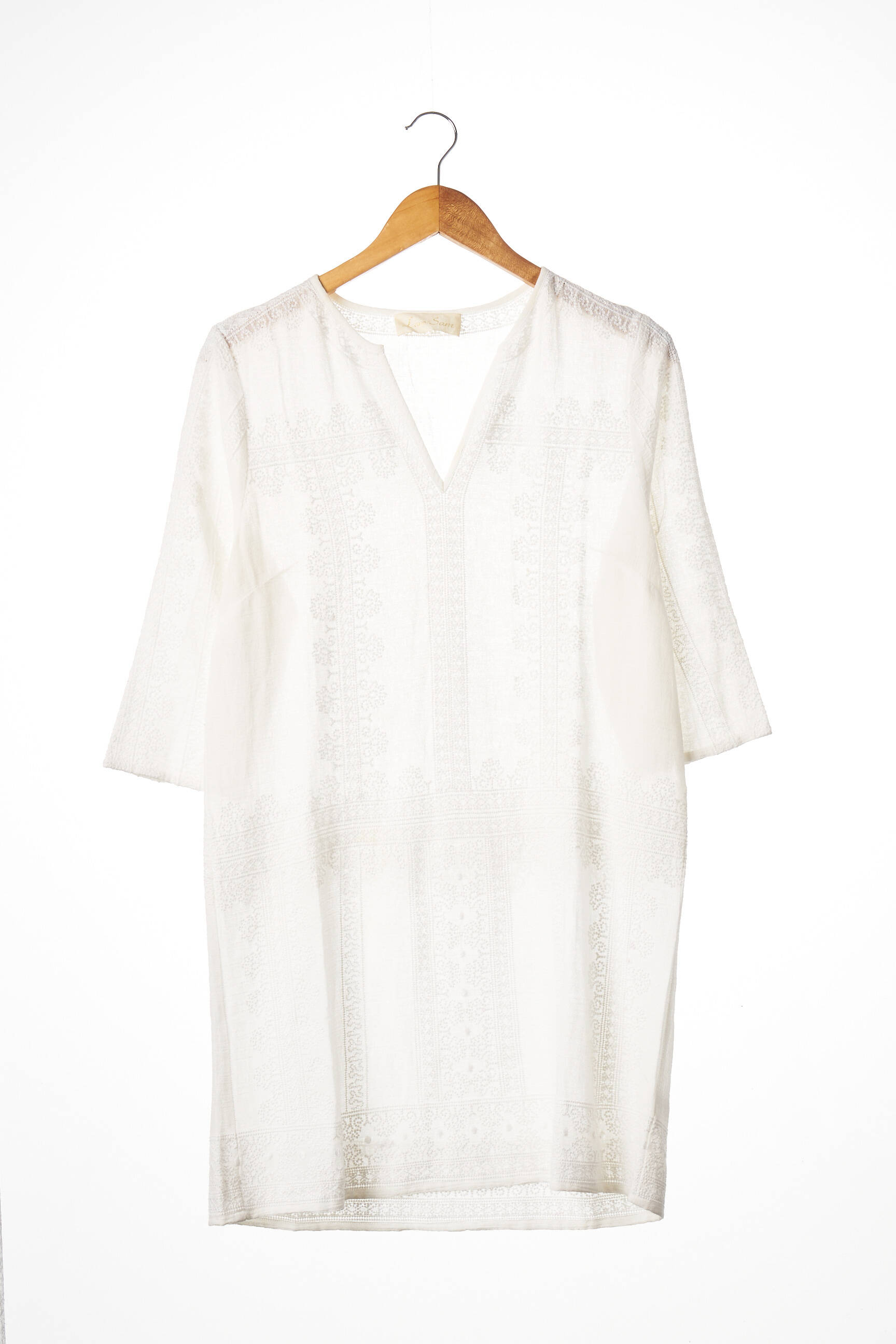 Love Sam Tuniquemanchelongue Femme couleur blanc