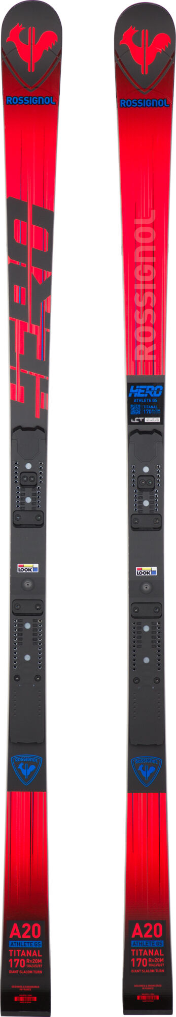 Skis racing unisexe HERO ATHLETE GS 170-185 R22