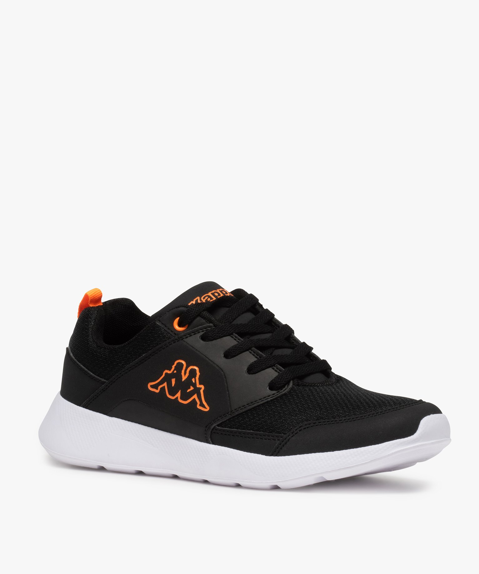 Baskets homme jogger dessus multi-matière - Kappa noir | GEMO