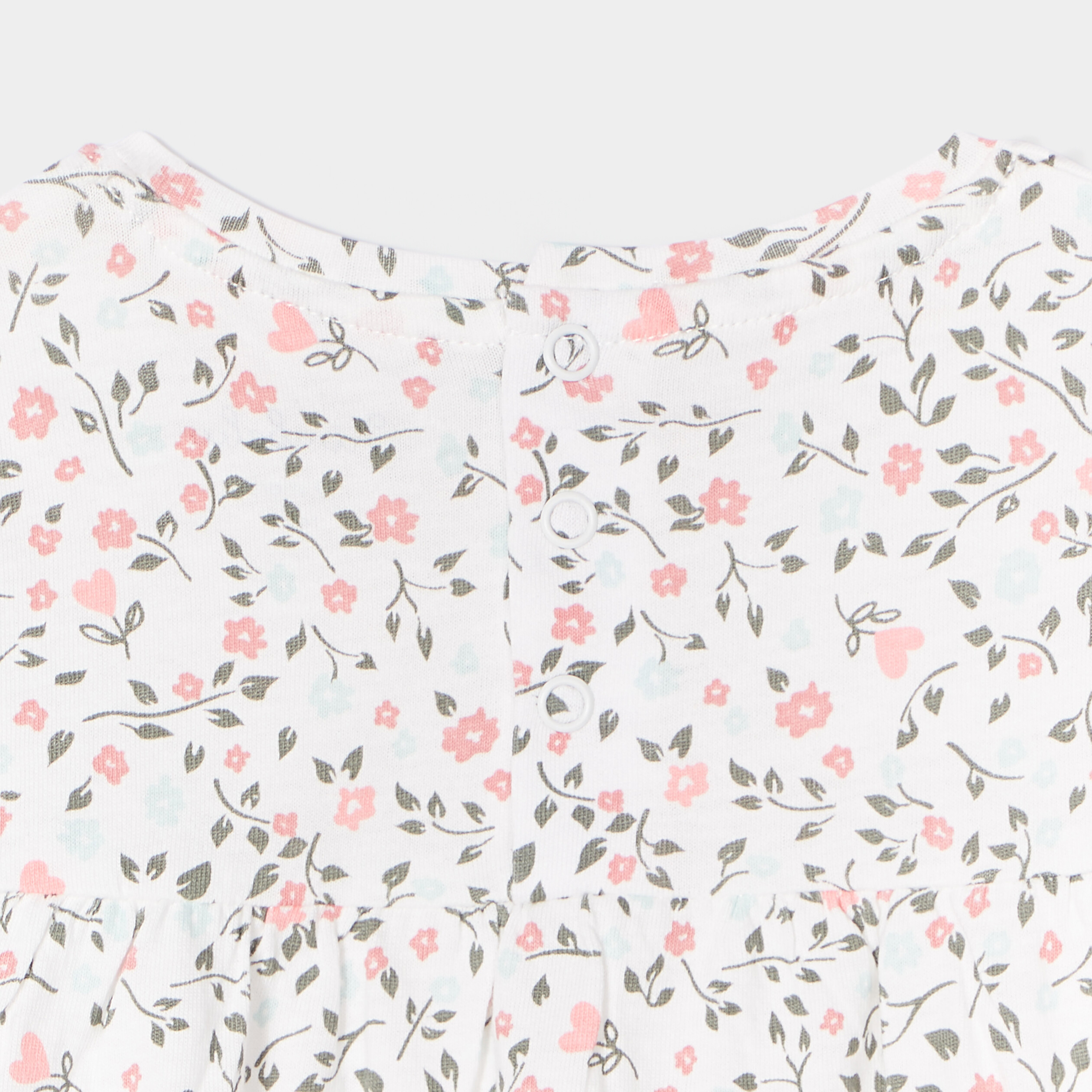 T-shirt ample manches longues coton beige bébé fille | La Halle