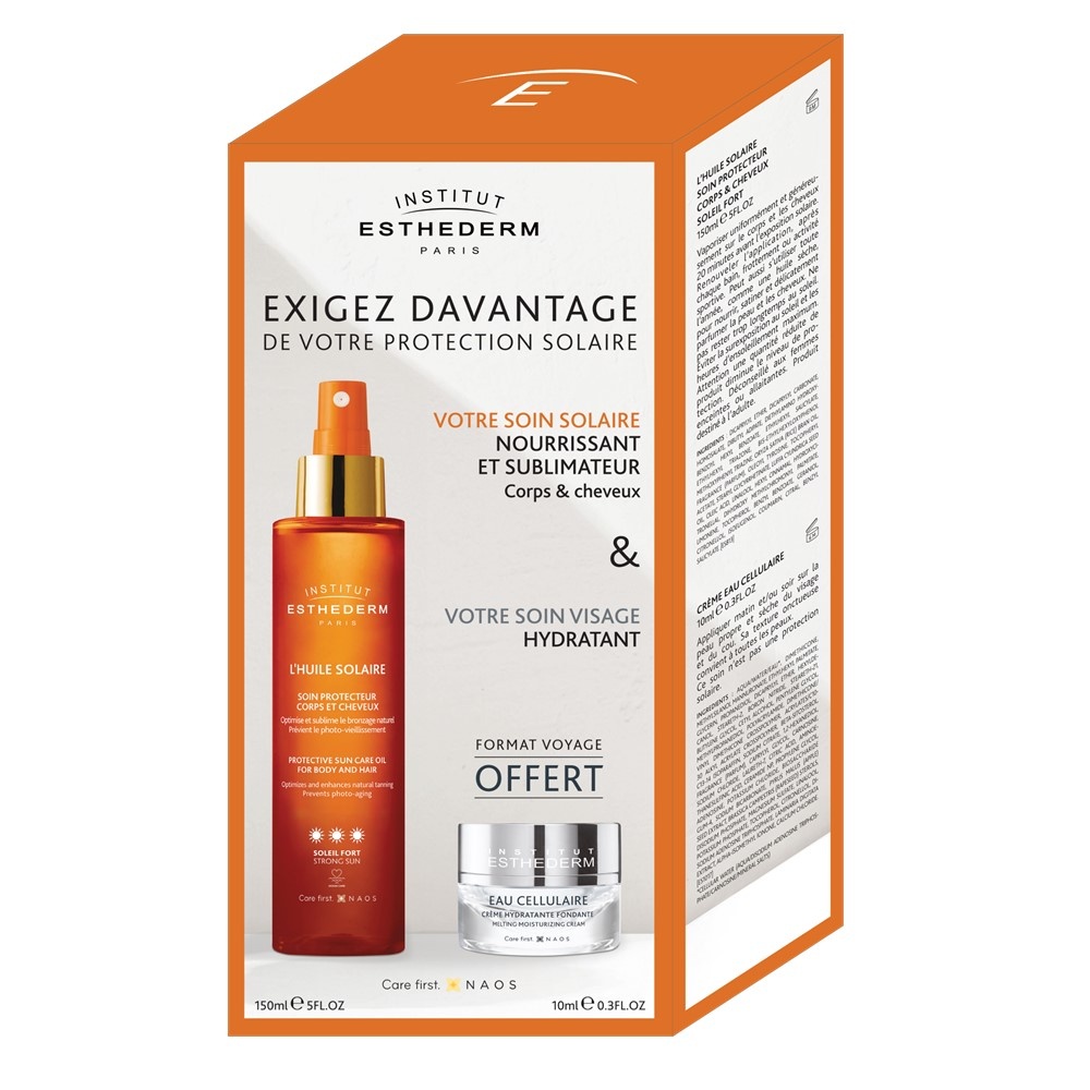 Institut Esthederm Lait Protecteur Corps Soleil Fort Lait protecteur corps et crème visage fermeté
