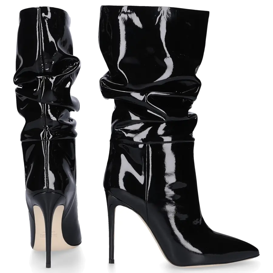 Paris Texas - Stiefel STILETTO SLOUCHY 105 Lackleder - schwarz