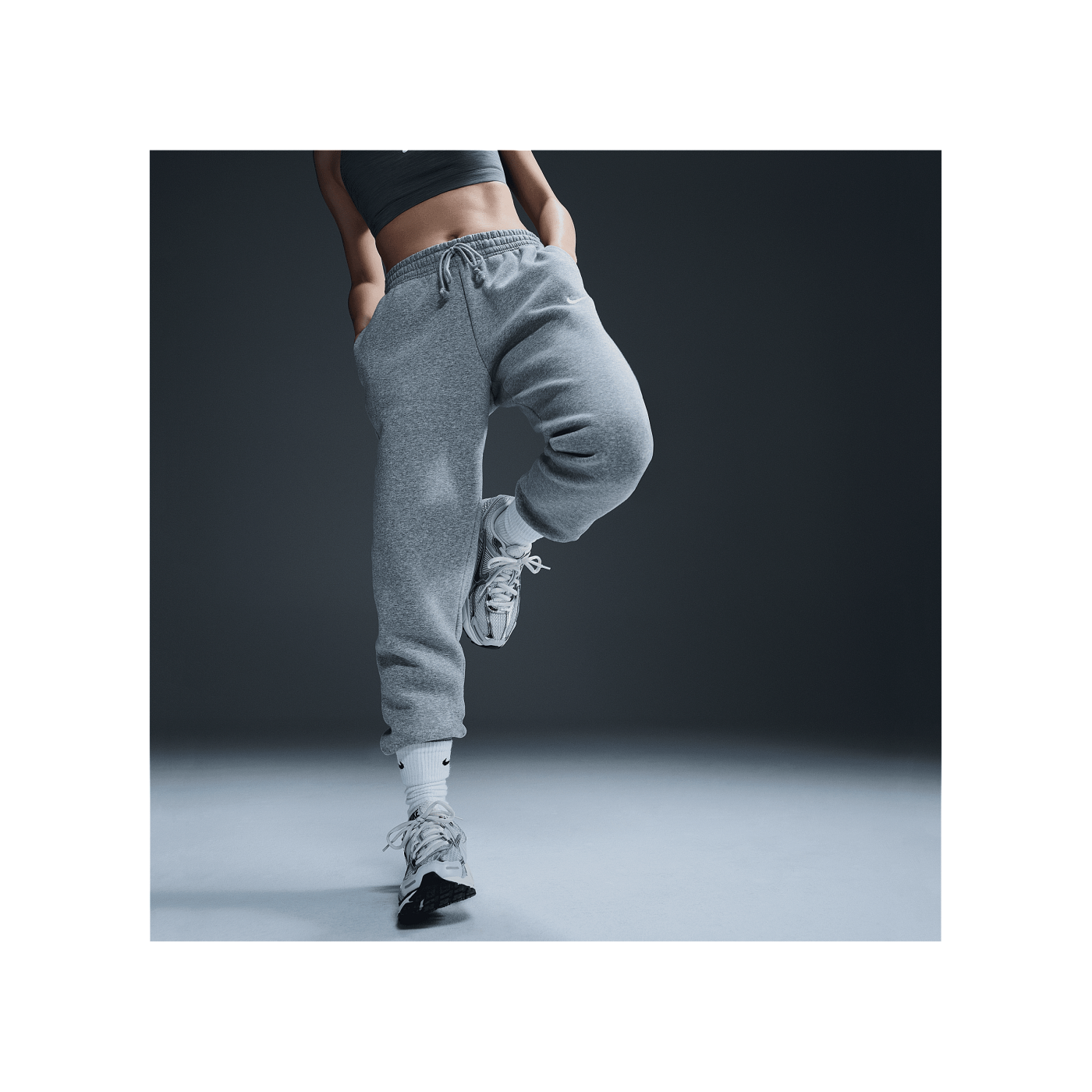 Nike Phoenix Fleece Mid Rose Jogginghose F063