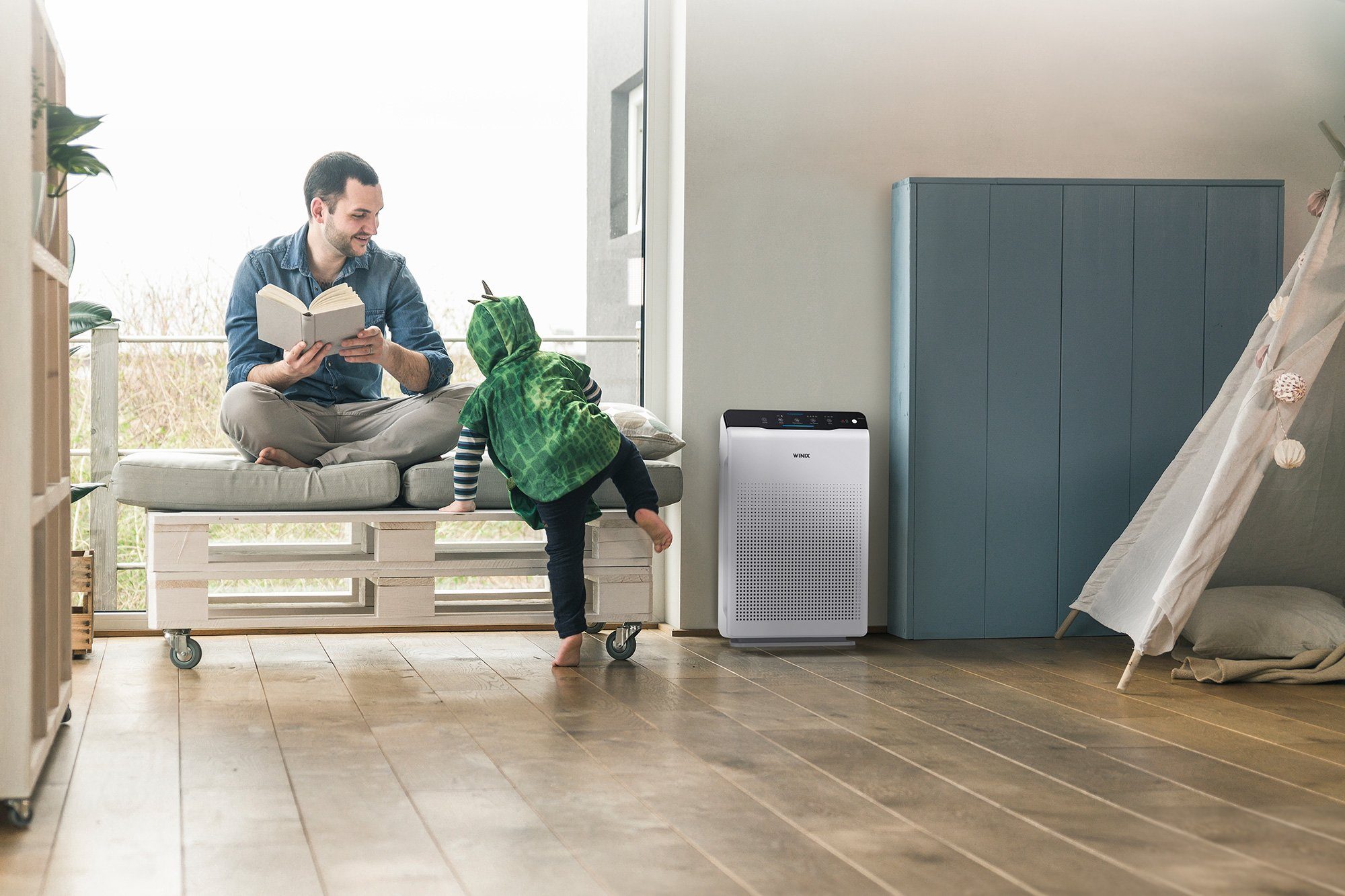 WINIX Luftreiniger ZERO, für 99 m² Räume, - Luftreiniger für Allergiker und CADR 390 m3/h