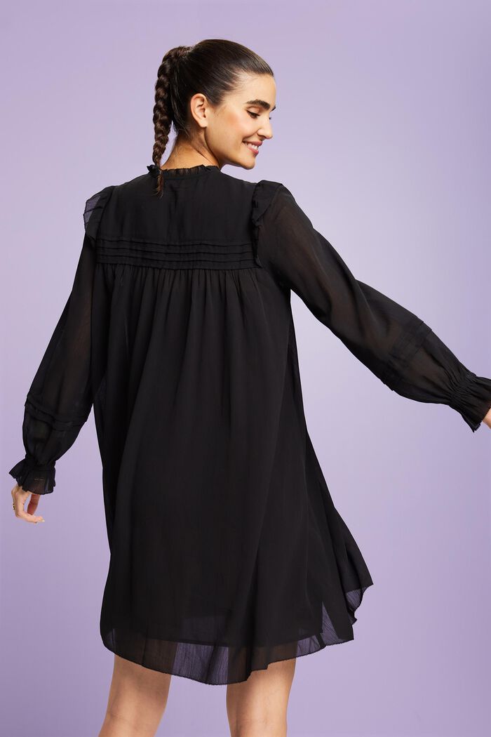 Crêpe-Chiffon-Minikleid