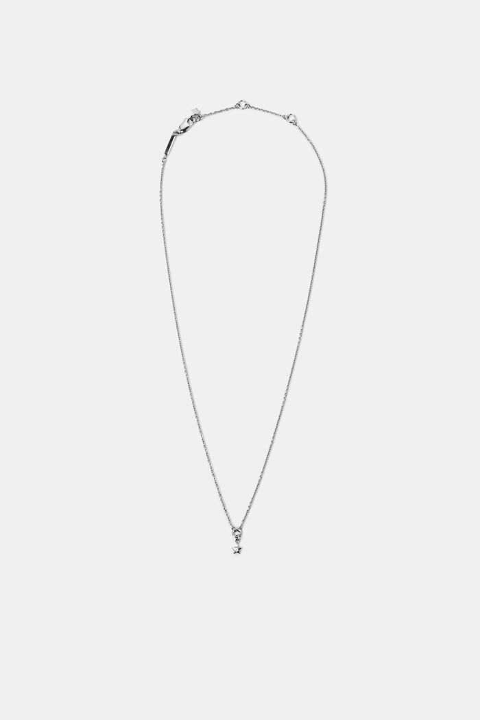 Sterling Silber Halskette mit Diamantanhänger