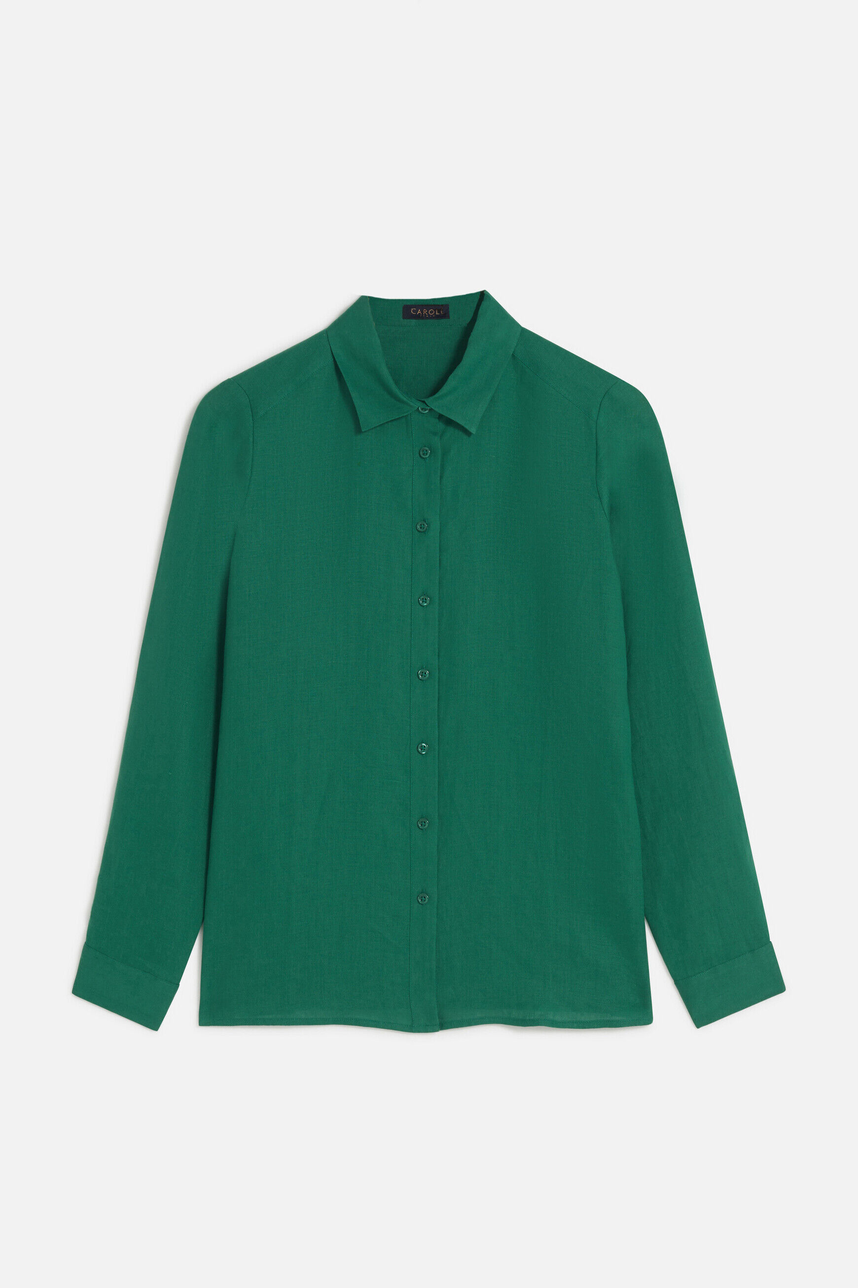 chemise brenda 100% lin vert menthe femme