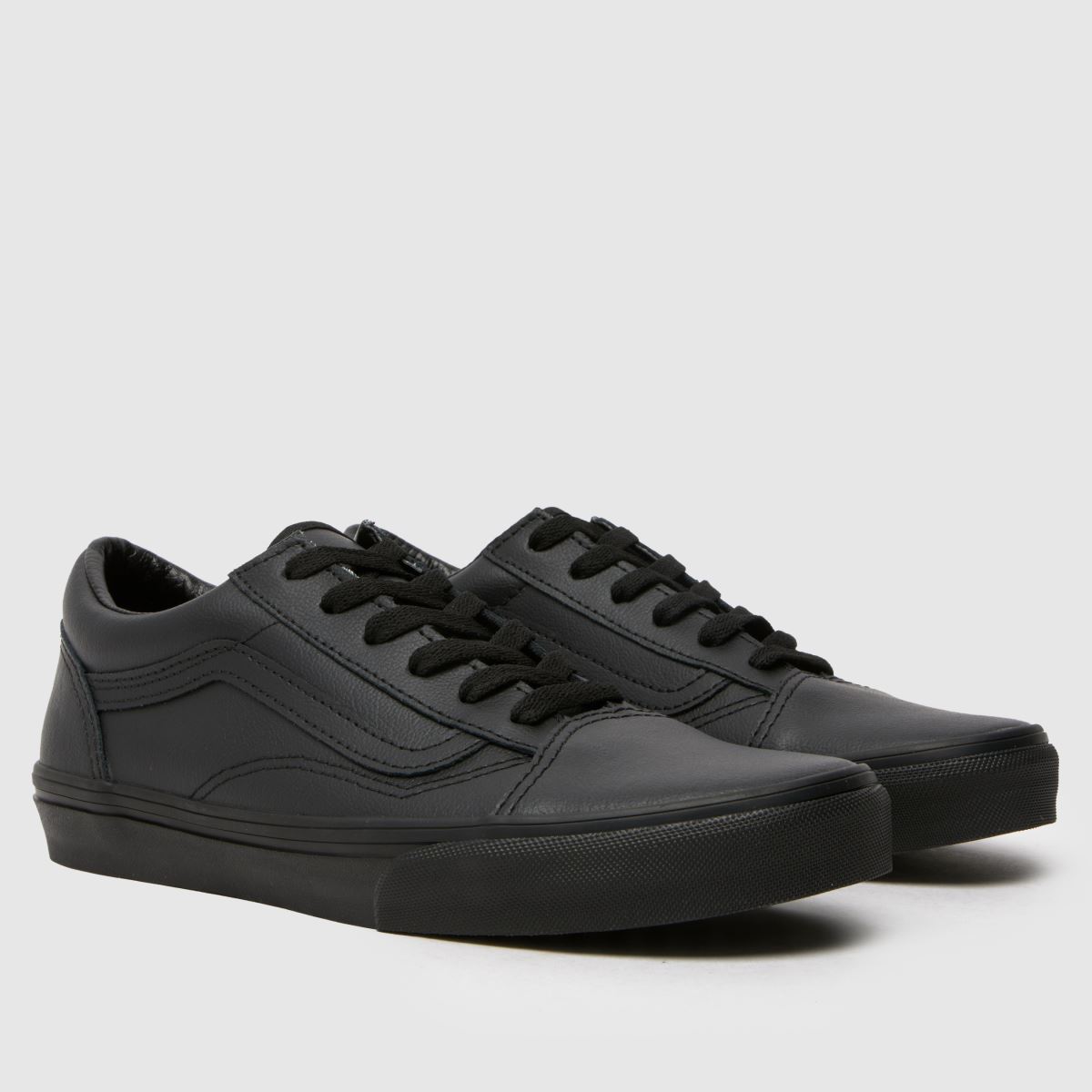Vans fekete old school gyerek edzőcipő