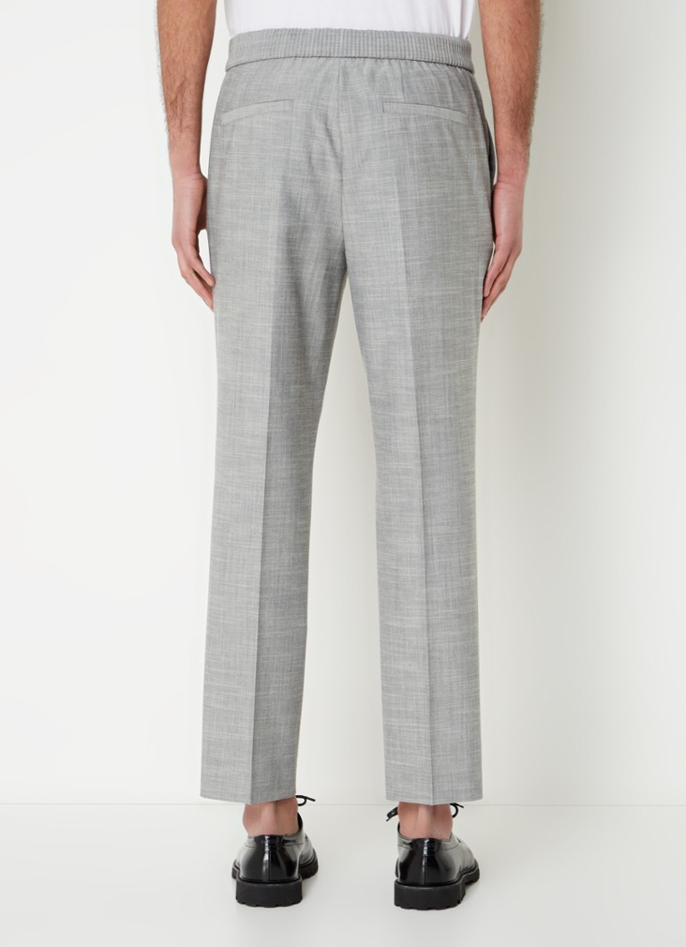 Nohavice slim fit značky HUGO BOSS Howie zo zmesi vlny so sťahovacou šnúrkou