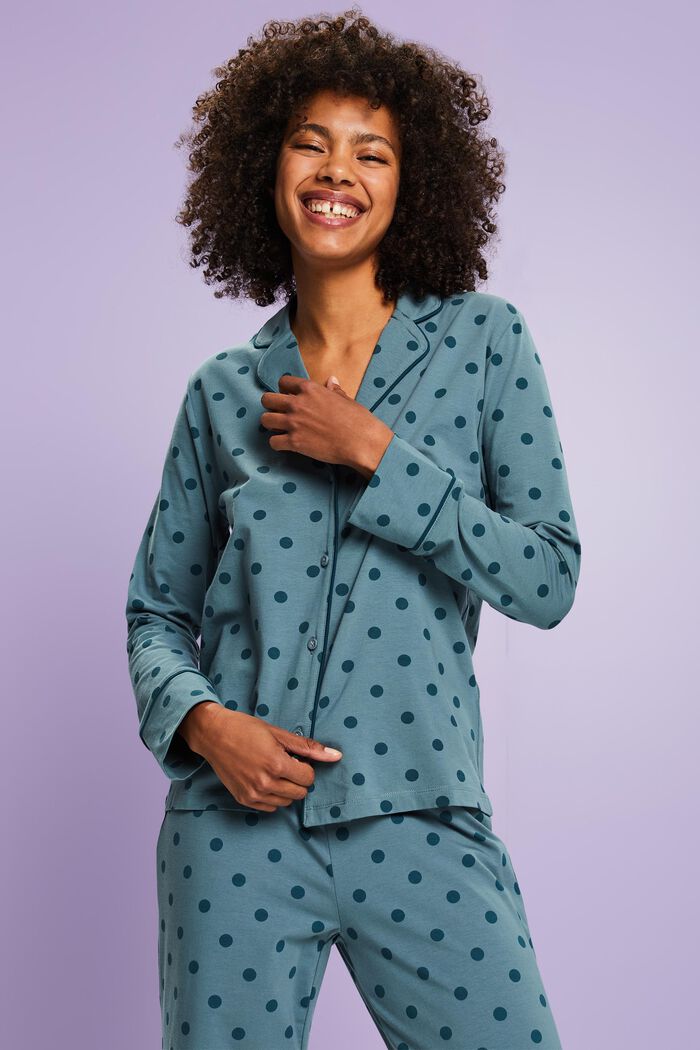 Langes Pyjama-Set aus Jersey