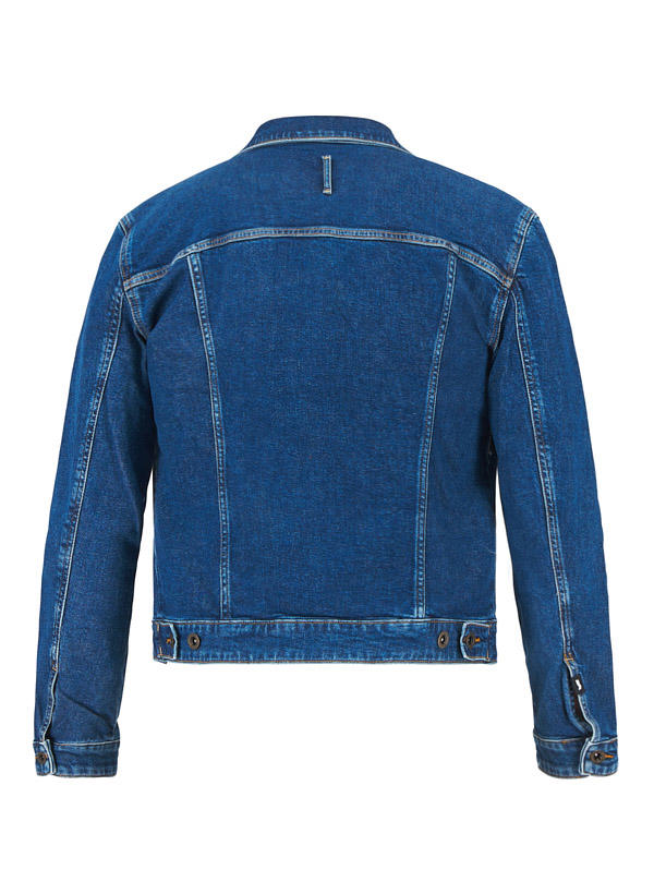 GAS, Jeansjacke, Baumwoll-Stretch, blau