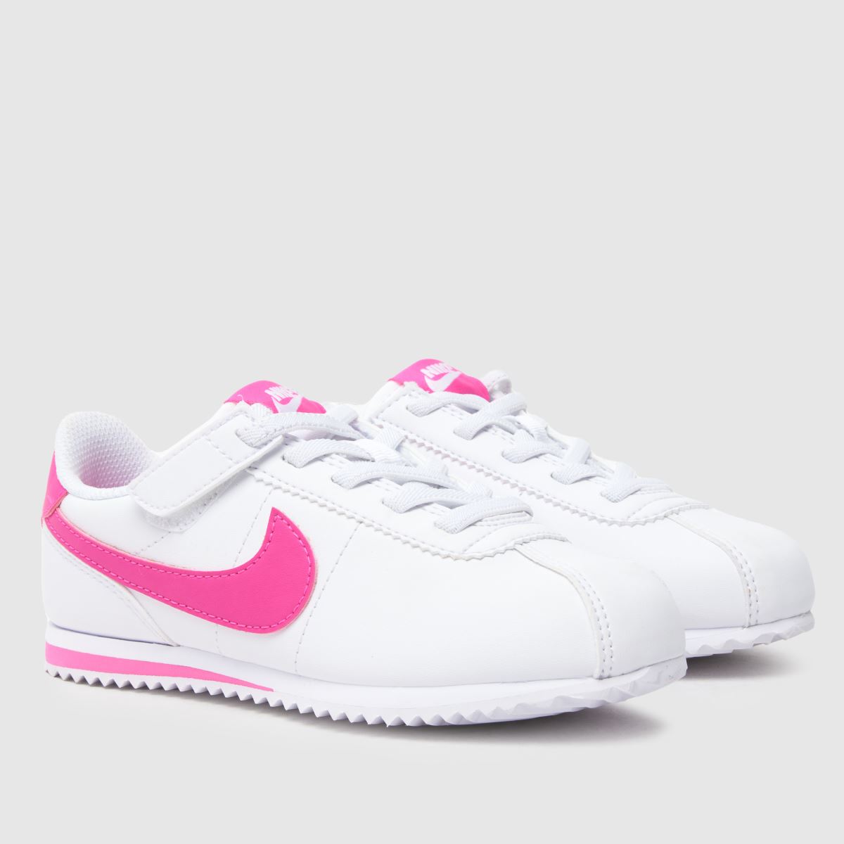 Nike fehér és rózsaszín Cortez lány junior cipő