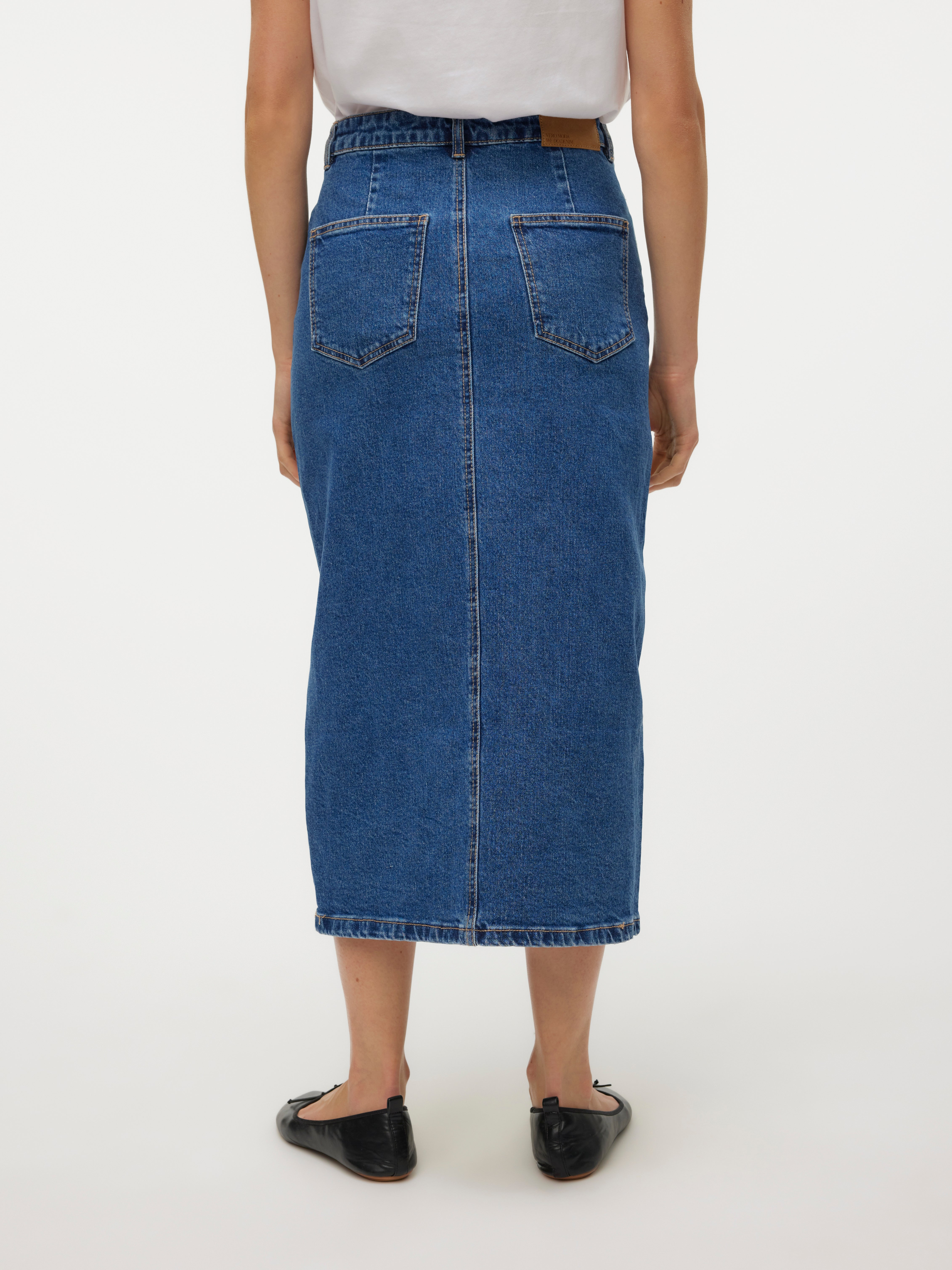 VMVERI Hohe Taille Langer Rock
