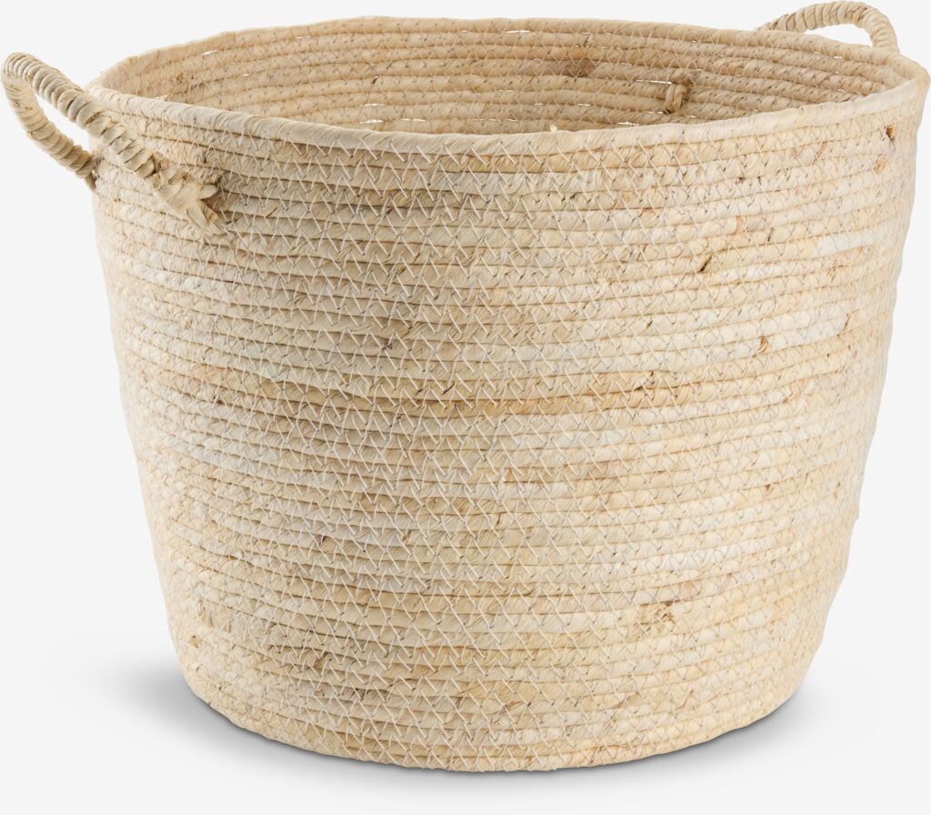 JUSTIN JUSTIN kurv Ø35xH26cm naturfarget