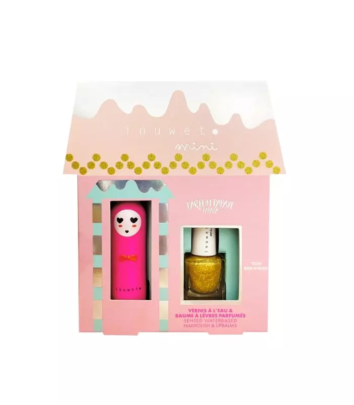 COFFRET VAO KIDS & BAUME Coffret Juliette - Vernis doré & Baume à lèvres