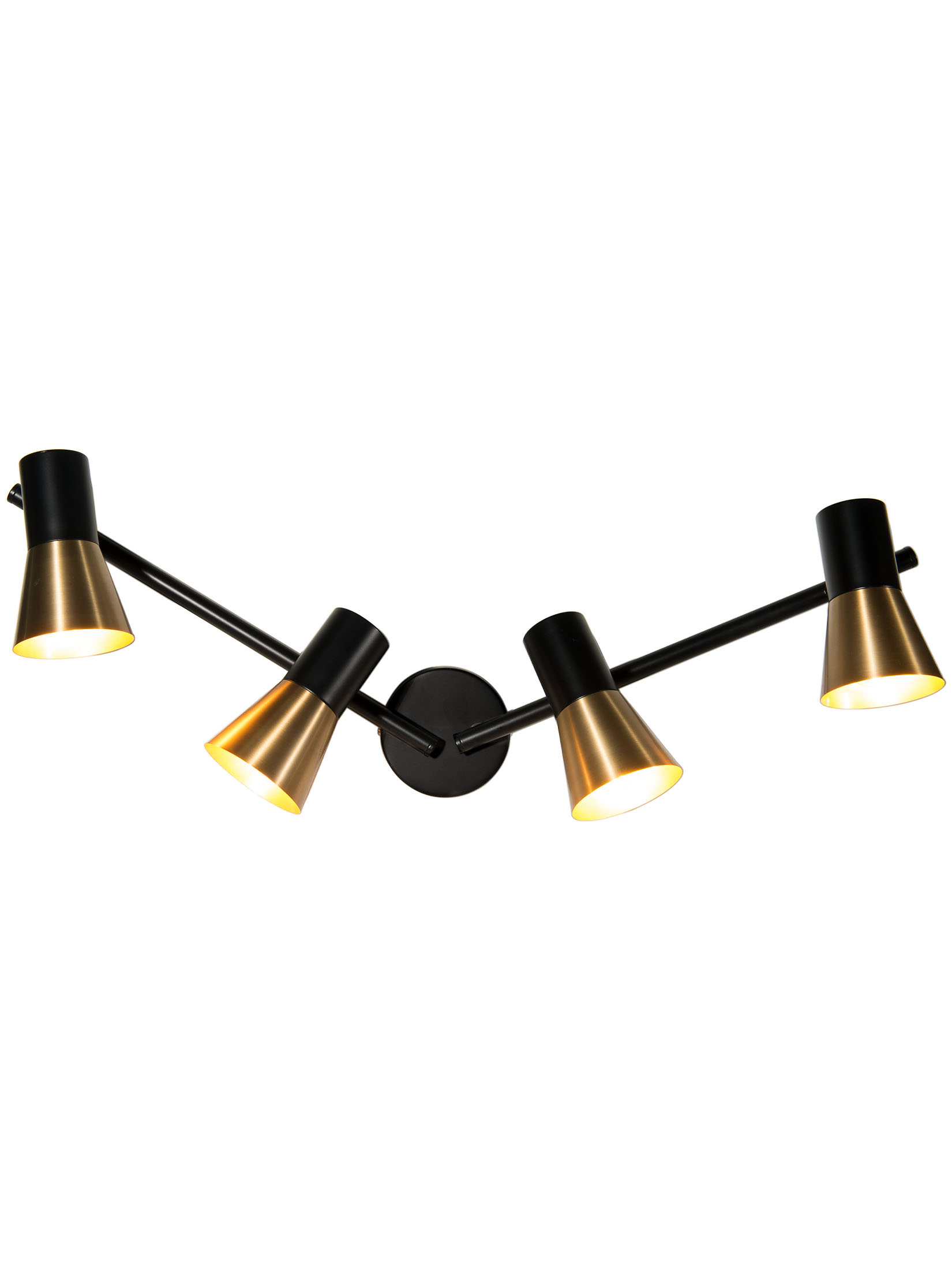 Escat Deckenleuchte, Satin Brass/Schwarz