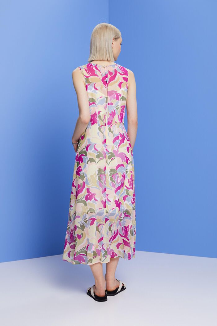 Chiffon-Midikleid mit Knotendetail