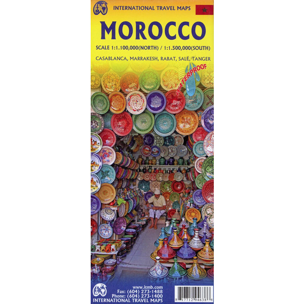 Marocco 1:1100000 - Straßenkarte
