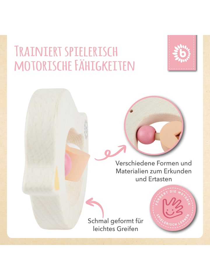 Bieco Spielwaren Beißring Holz Vogel - ab Geburt in Orange günstig kaufen onesize