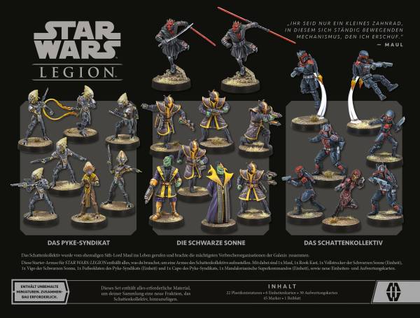 Star Wars: Legion – Schattenkollektiv Armee-Starterset (Erw.)