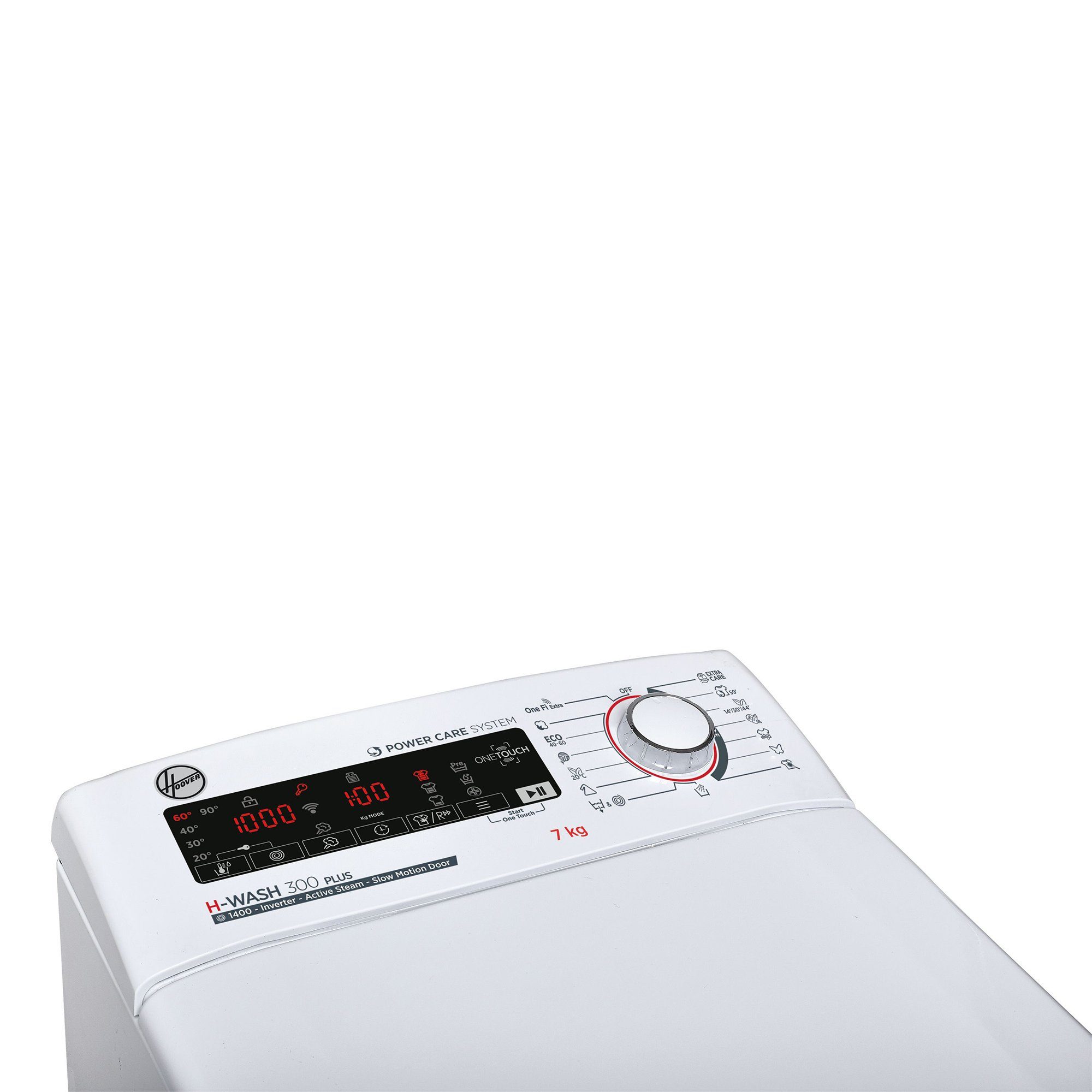 Hoover Waschmaschine Toplader H3TSM47TAMCE-S, 7 kg, 1400 U/min