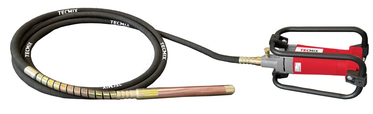 TECMIX BETONRÜTTLER TBR 2000 [230V - EU] - 2000W, 4000 U/MIN., SCHLAUCHLÄNGE 6M, Ø45MM, IP44