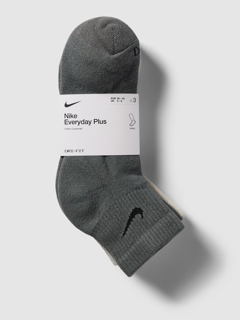 Socken im 3er-Pack in dunkelgrau