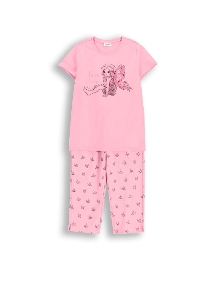 Coccodrillo Mädchen-Pyjama in rosa günstig kaufen