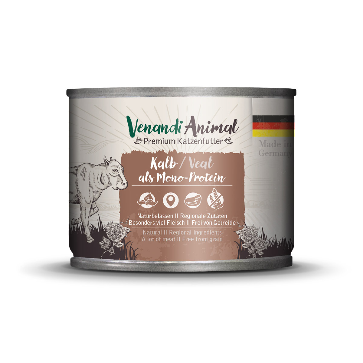 Venandi Animal - Probierpaket III Huhn, Pute, Rind, Pferd, Kalb, Truthahn