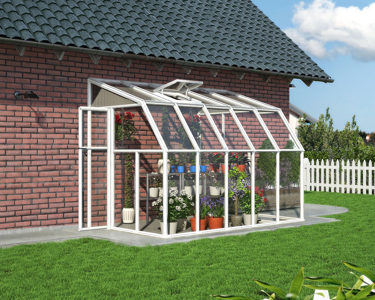 Canopia by Palram Gewächshaus Sun Room  324x200,5cm Weiß