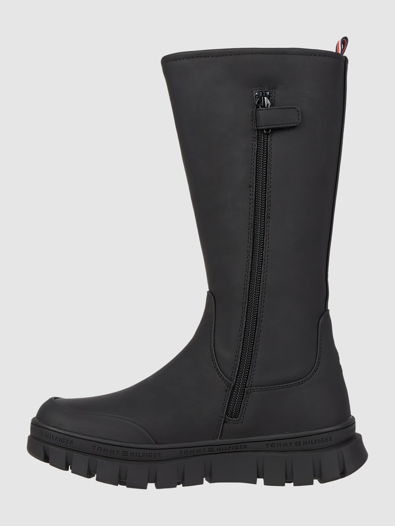 Stiefel mit Logo Modell 'Drake' in schwarz