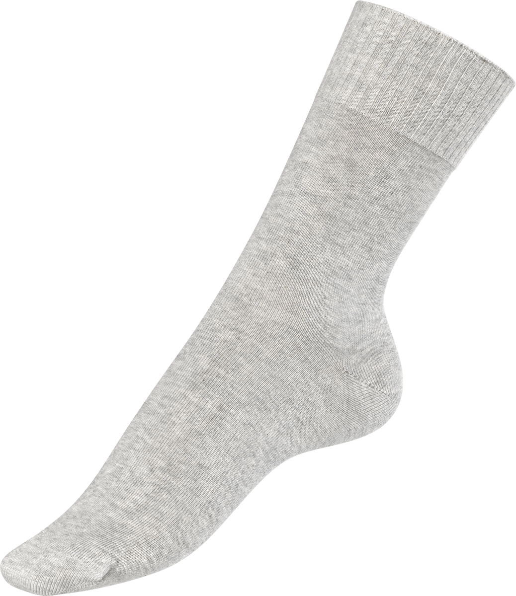 Socken ohne Gummifäden, Gr. 39-42, grau, 1 St