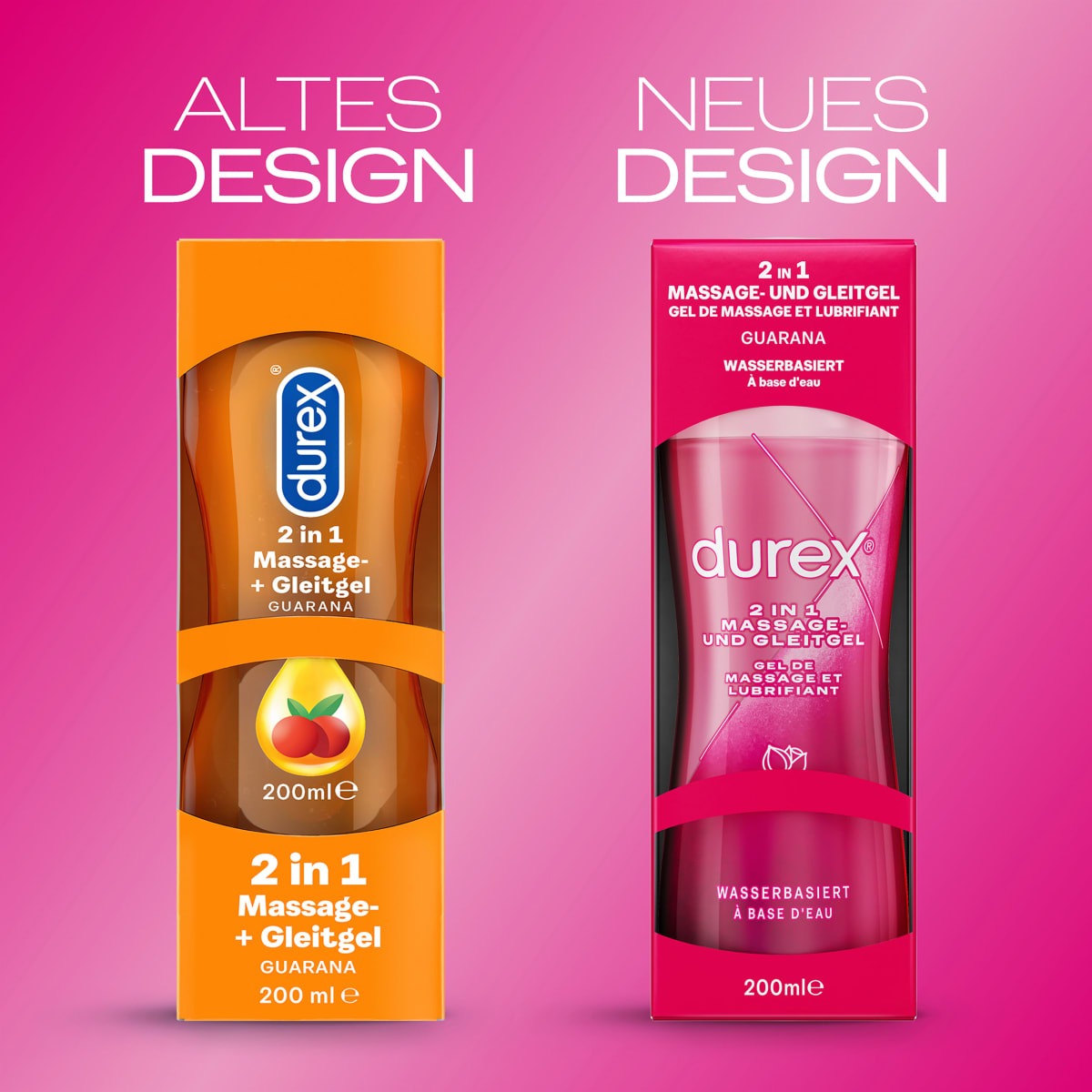 Gleitgel & Massage 2in1 Guarana, 200 ml