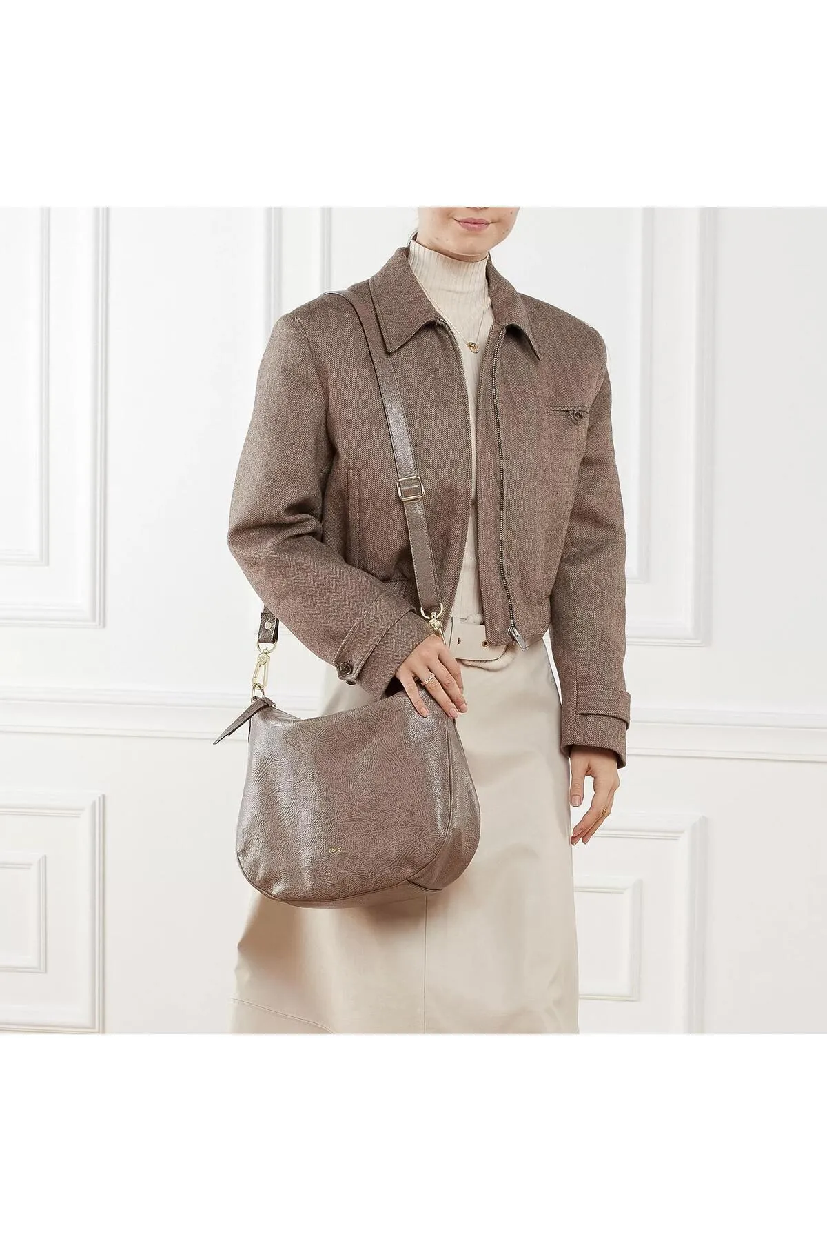 Abro  Handtasche - Braun - Strukturiert