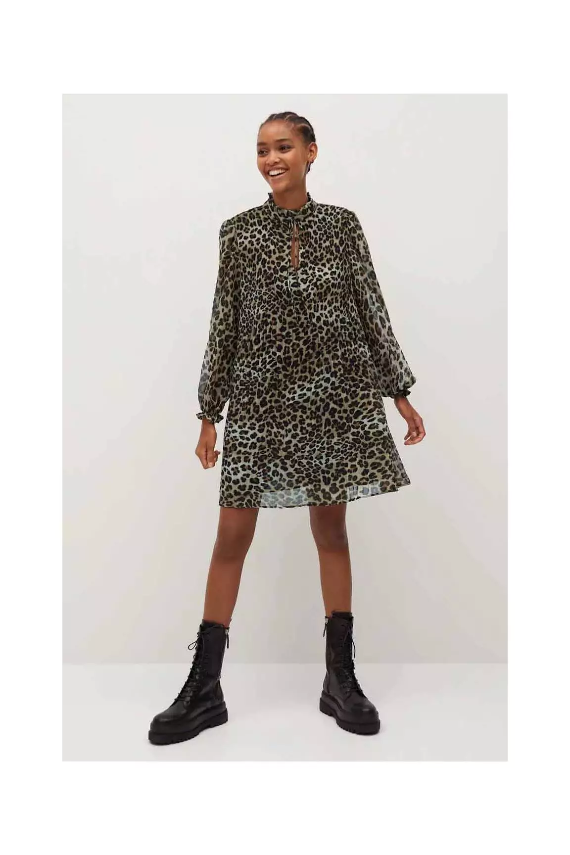 Mango Robes Mi Longues Femme couleur noir