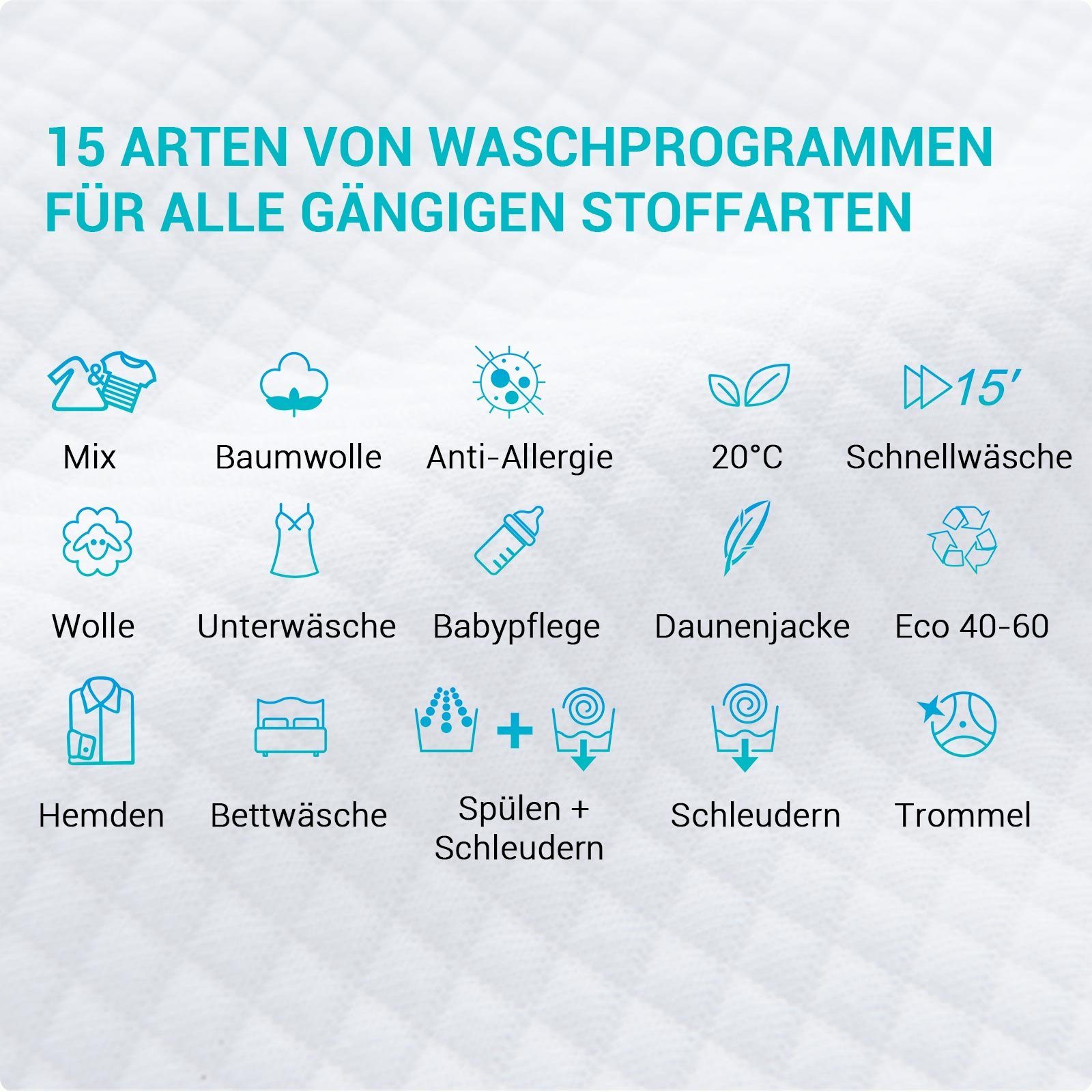 CHiQ Waschmaschine CFL100-14586IM3XB, 10 kg, 1400 U/min, Inverter-Motor, Dampfwäsche, Schnellreinigung, Kindersicherung