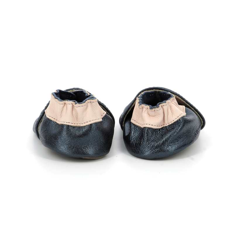 Chaussons cuir tannage vegetal Star Stripe