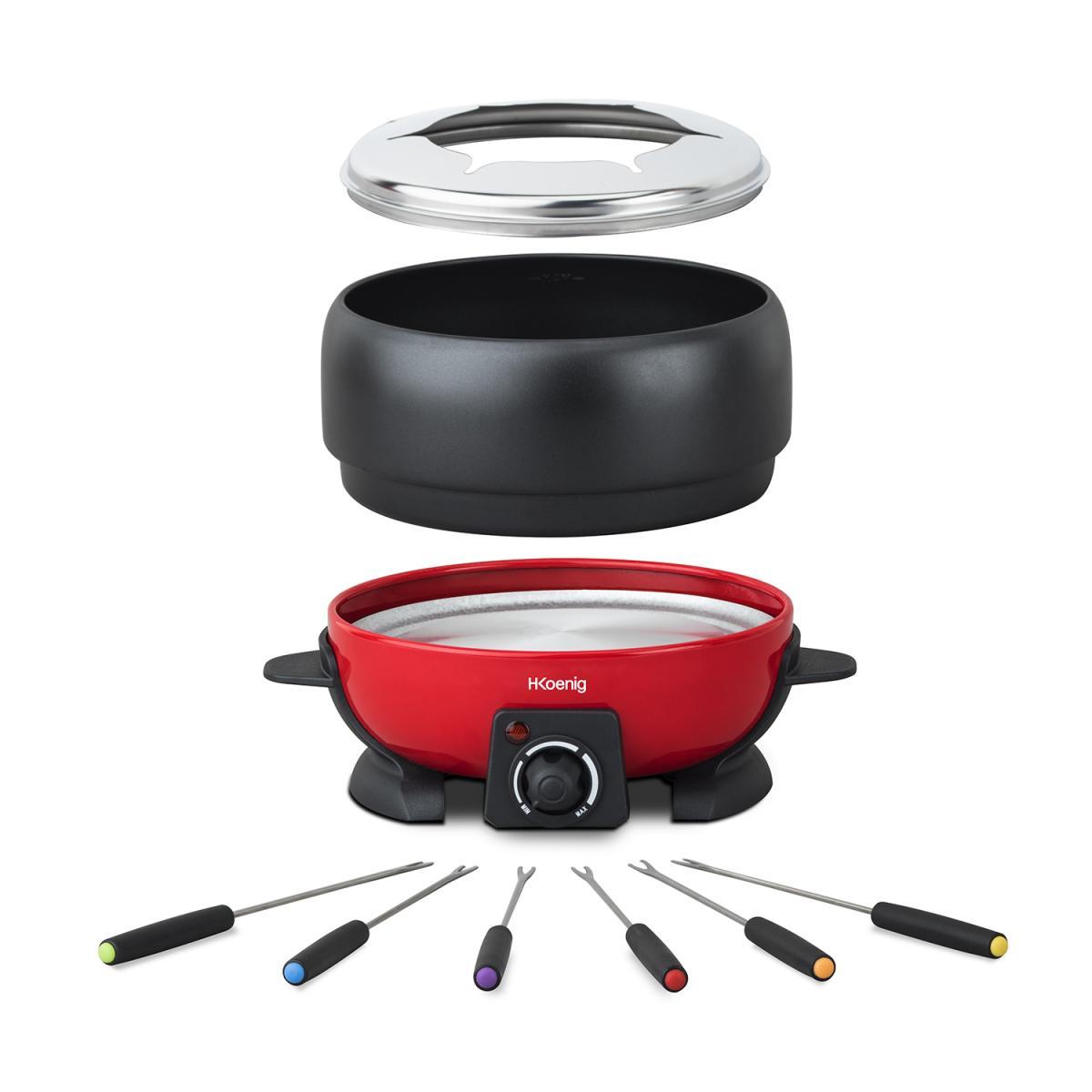 H.Koenig Elektrisches Fondue ALP1800 für 6 Personen