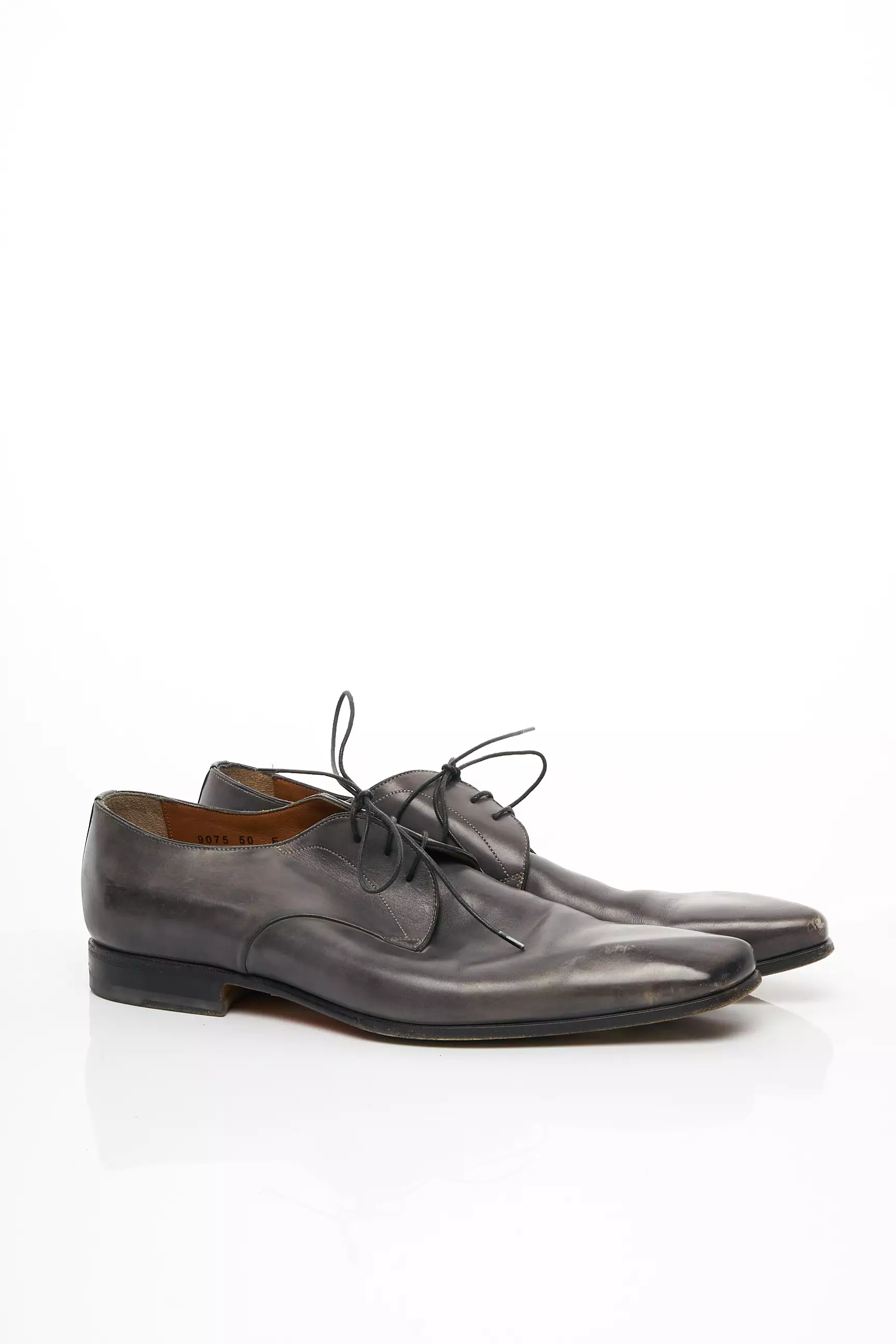 Santoni Derby Homme couleur gris