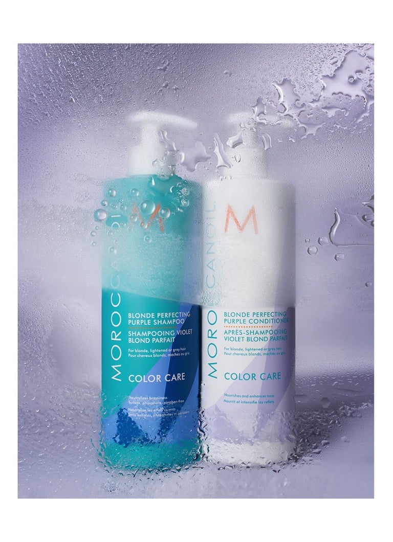 Set de îngrijire a părului Moroccanoil Blonde Perfecting Purple Duo